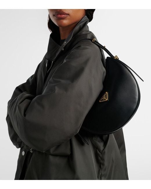 Prada Black Arque Mini Leather Shoulder Bag
