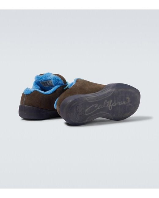 ERL Brown Vamp Skate Suede Sneakers for men