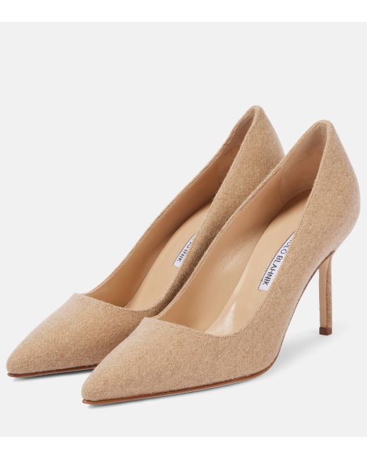 Manolo Blahnik Natural Bb 90 Pumps