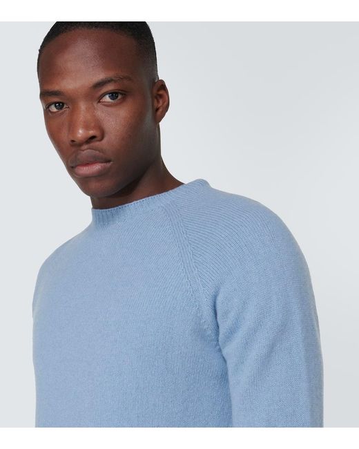 Pullover in lana di Sunspel in Blue da Uomo