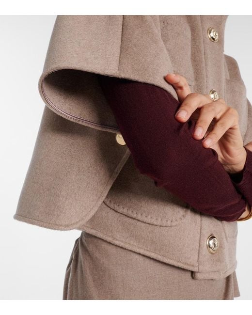 Capa De Cachemir Max Mara de color Natural