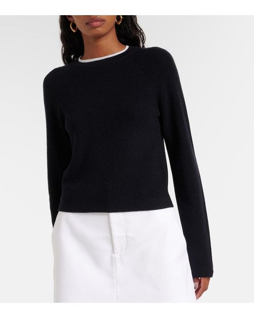 Vince Blue Pullover Aus Wolle Und Kaschmir