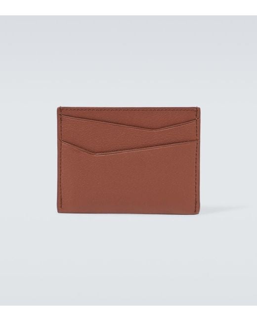 Loewe Brown Puzzle Edge Plain Cardholder, 100% Classic Calf for men