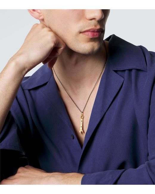 Ileana Makri Blue Divine Mechanics 18Kt Pendant Necklace With Diamonds for men