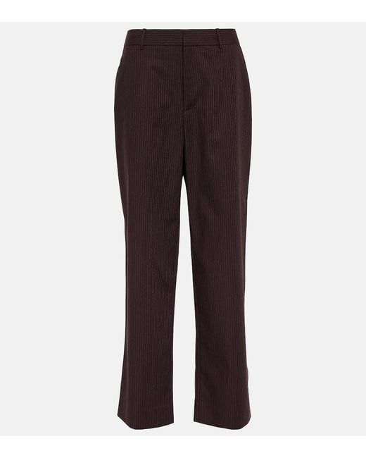 Sir Brown Guillaume Pinstripe Pants