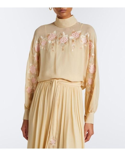Zimmermann Natural Valiant Embroidered Blouse