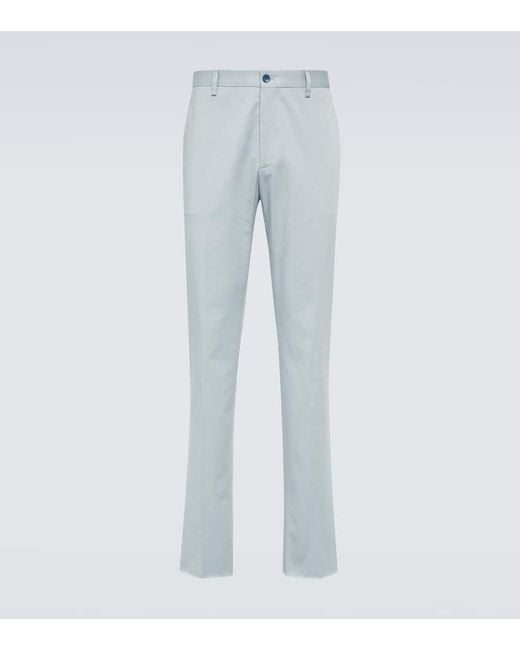 Pantaloni Chino di Etro in Blue da Uomo