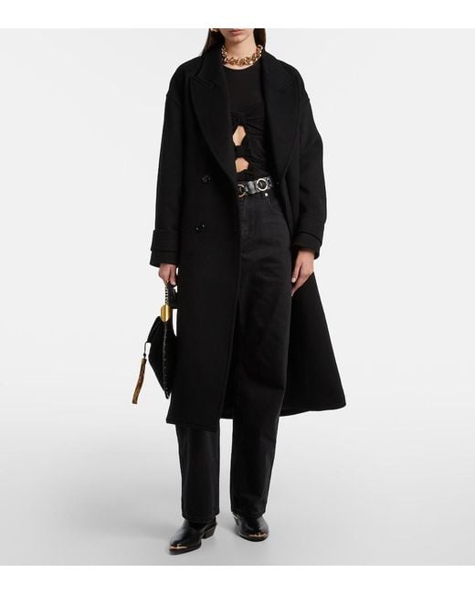 Isabel Marant Black Dromie Mid-Rise Straight Jeans