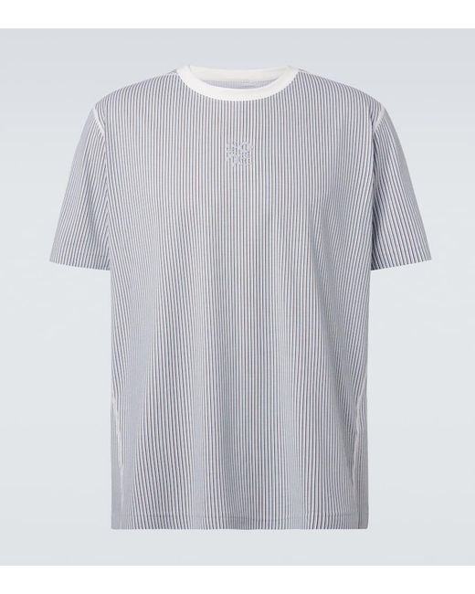 Loewe Gray X On Striped T-Shirt for men
