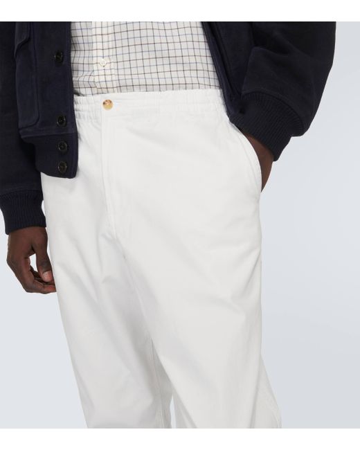 Polo Ralph Lauren White Cotton-blend Tapered Pants for men