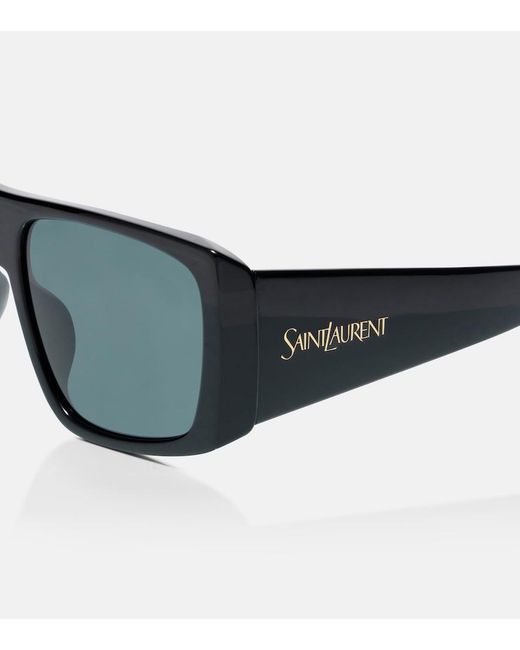 Saint Laurent Blue Sl 832 Flat-Top Sunglasses