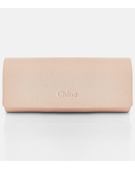 Chloé Blue Aly Oversized Sunglasses