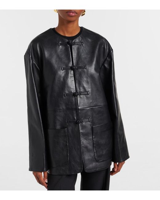 Rohe Black Leather Jacket