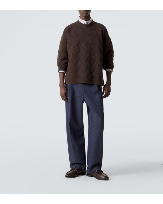 Bottega Veneta Brown Astaire Knot-Detailed Leather Loafers for men