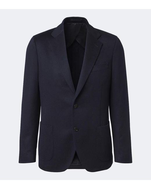 Lardini Blue Cashmere Blazer for men