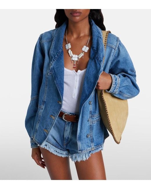 Isabel Marant Blue Dolie Denim Jacket