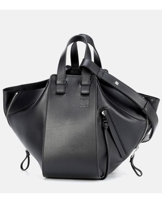 Loewe Black Hammock Small Leather Top-Handle Bag