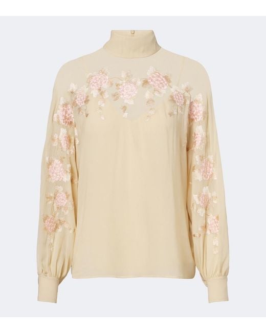Zimmermann Natural Valiant Embroidered Blouse