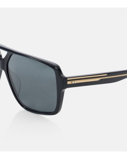 Khaite Blue Aviator Sunglasses