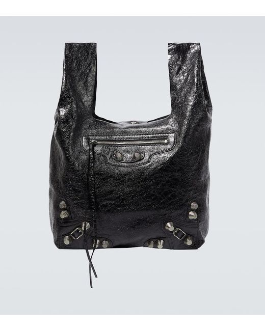 Tote Le Cagole De Piel Balenciaga de hombre de color Black
