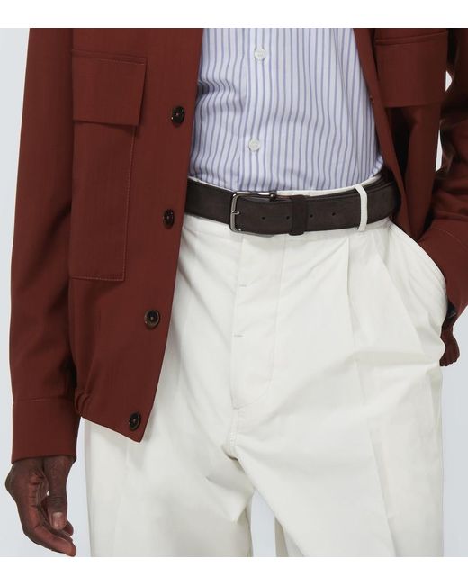 Tod's Brown Suede Belt for men