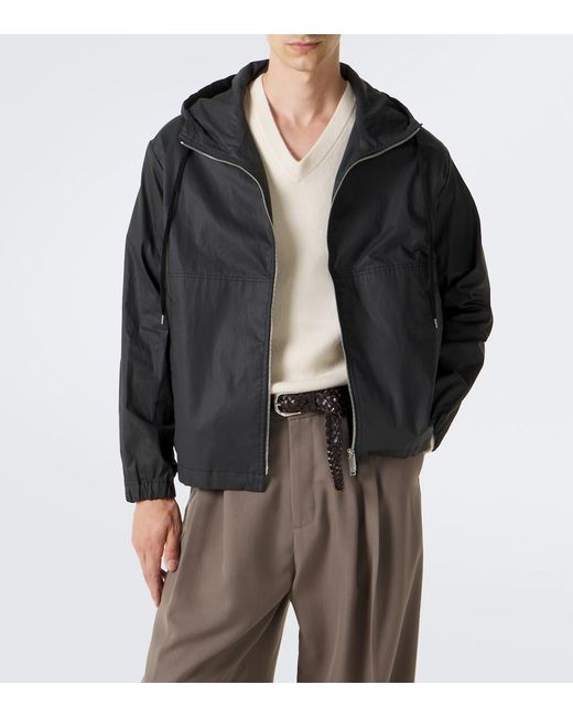Studio Nicholson Black Hooded Cotton Jacket for men