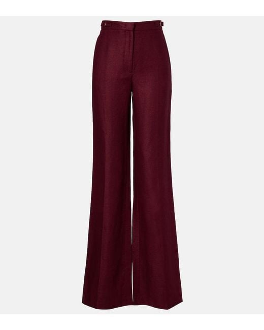 Gabriela Hearst Vesta Linen Flared Pants