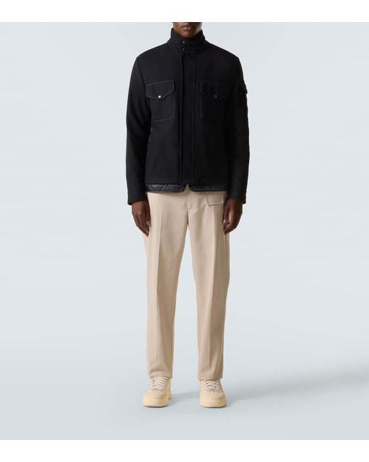 Moncler Black Avoine Quilted Down Jacket for men