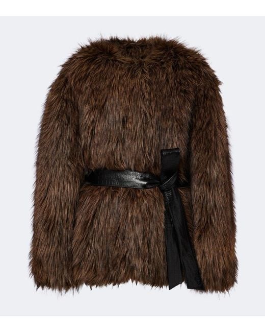 Magda Butrym Brown Belted Jacket