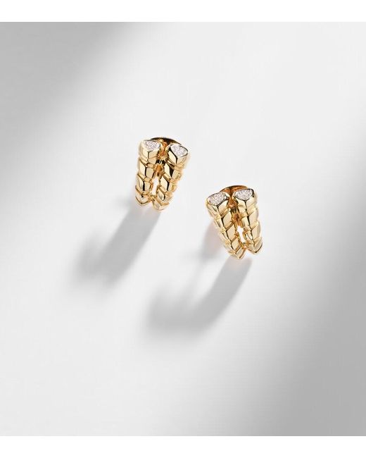Marina B White Trisolina 18Kt Earrings With Diamonds
