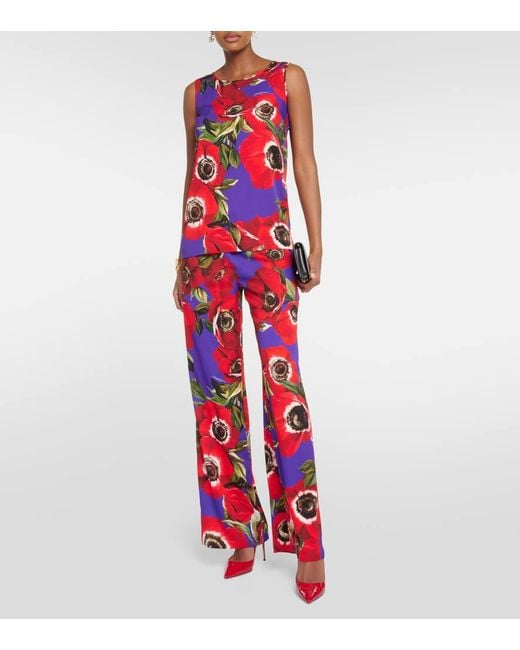 Top Anemone di Dolce & Gabbana in Red