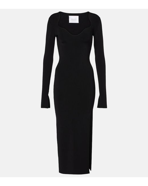Galvan Black Kaia Midi Dress
