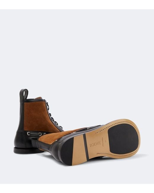 Stivali Stringati Campo di Loewe in Brown da Uomo