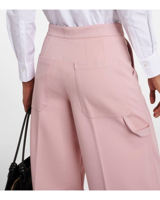 Dorothee Schumacher Pink Emotional Essence High-rise Wide-leg Pants