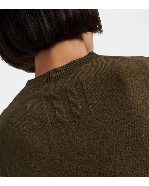 Nili Lotan Green May Cashmere Sweater Vest