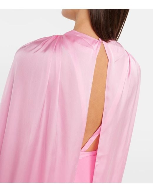 Mono Bianca Con Capa Safiyaa de color Pink