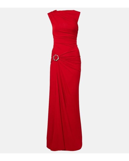 Jonathan Simkhai Blain Gathered Jersey Gown