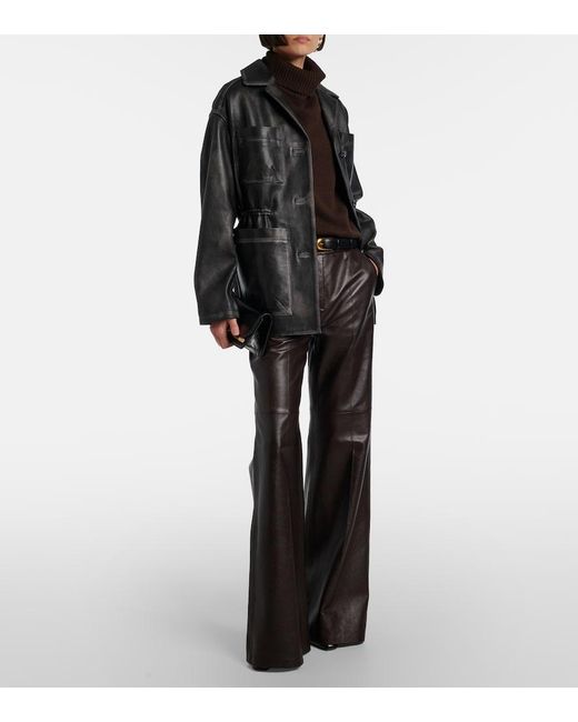 Dorothee Schumacher Black Sleek Statement Leather Jacket
