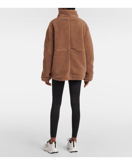 The Upside Brown Jacke Hudson Aus Faux Shearling