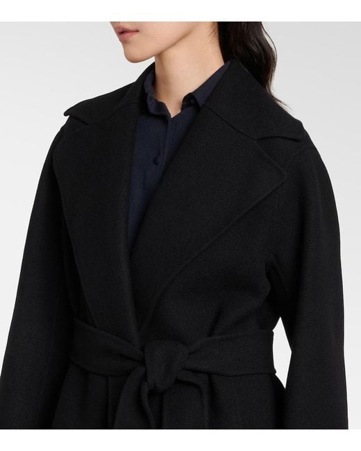 Abrigo Malika En Mezcla De Lana The Row de color Black