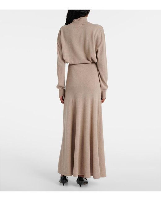 The Row Natural Jovan Cashmere Maxi Skirt