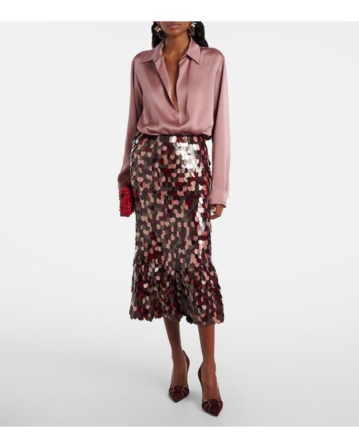Gianvito Rossi Purple Suede Pumps