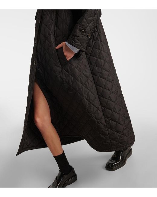 Prada Black Quilted Coat