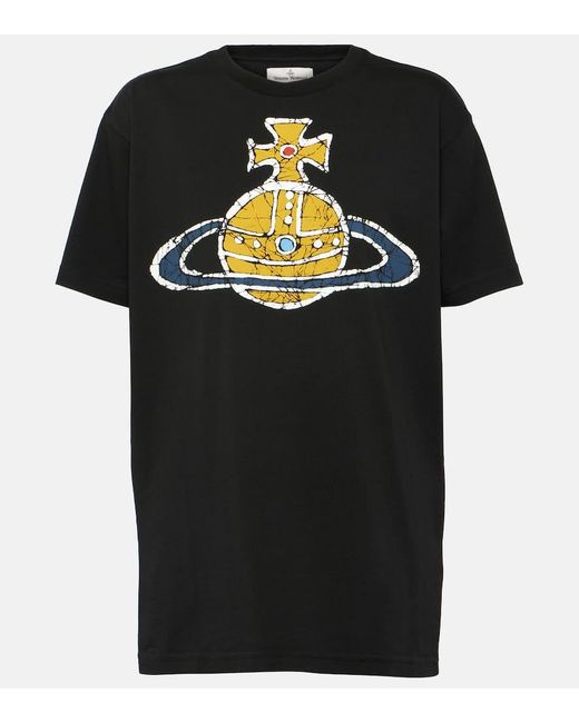 Camiseta Orb de jersey de algodon Vivienne Westwood de color Black