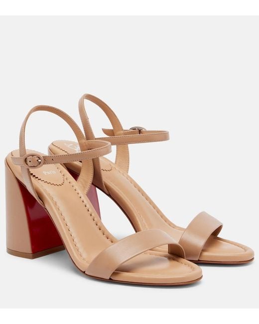 Christian Louboutin Brown Jane Leather Sandals