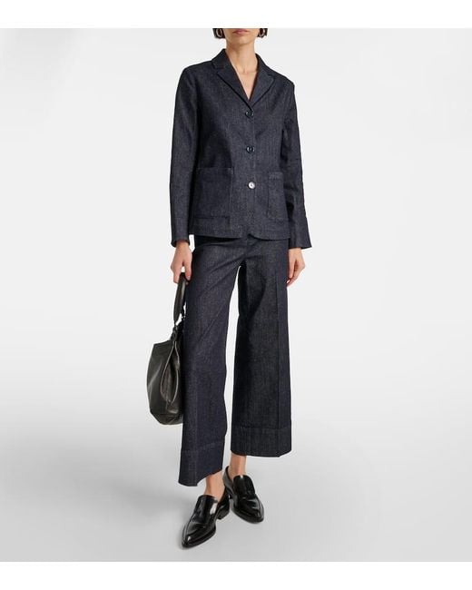 Blazer Robin De Denim Max Mara de color Blue