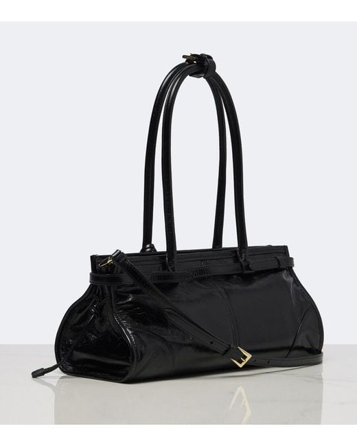 Prada Black Bonnie Medium Leather Shoulder Bag