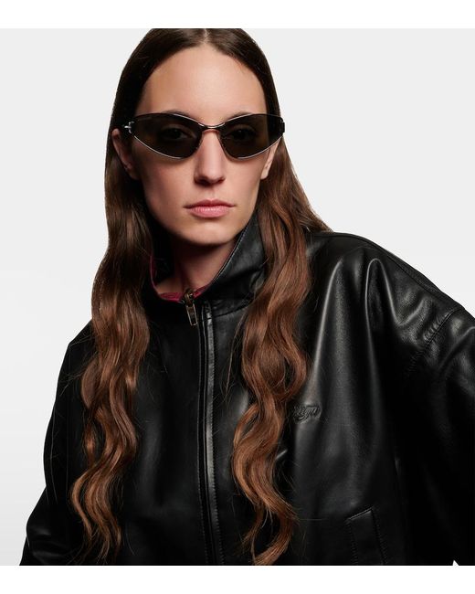 Balenciaga Blue Mercury Cat-Eye Sunglasses