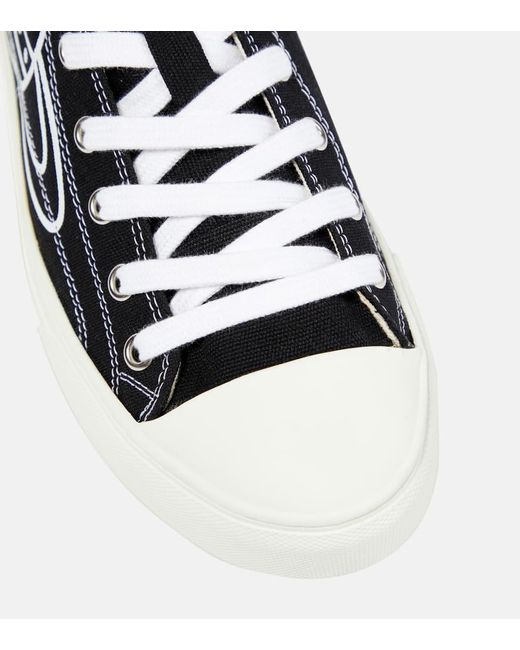 Vivienne Westwood Black Plimsoll Canvas Sneakers
