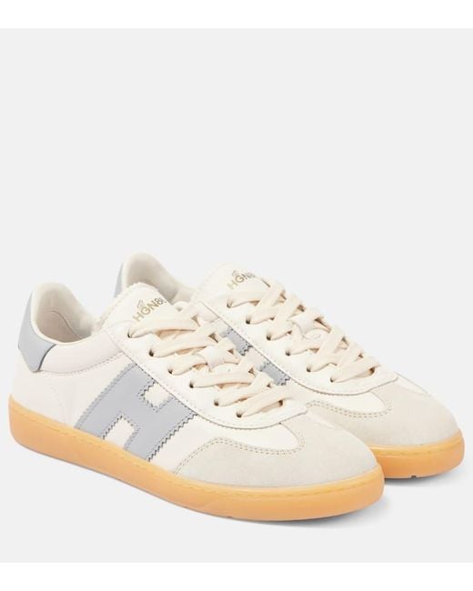 Baskets Cool En Cuir Et Daim Hogan en coloris White